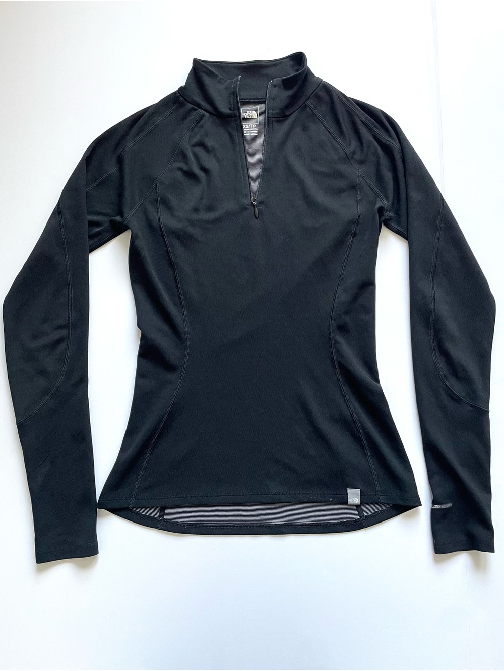 The North Face Black 1/4 Zip Active Pullover Base Layer Top XS